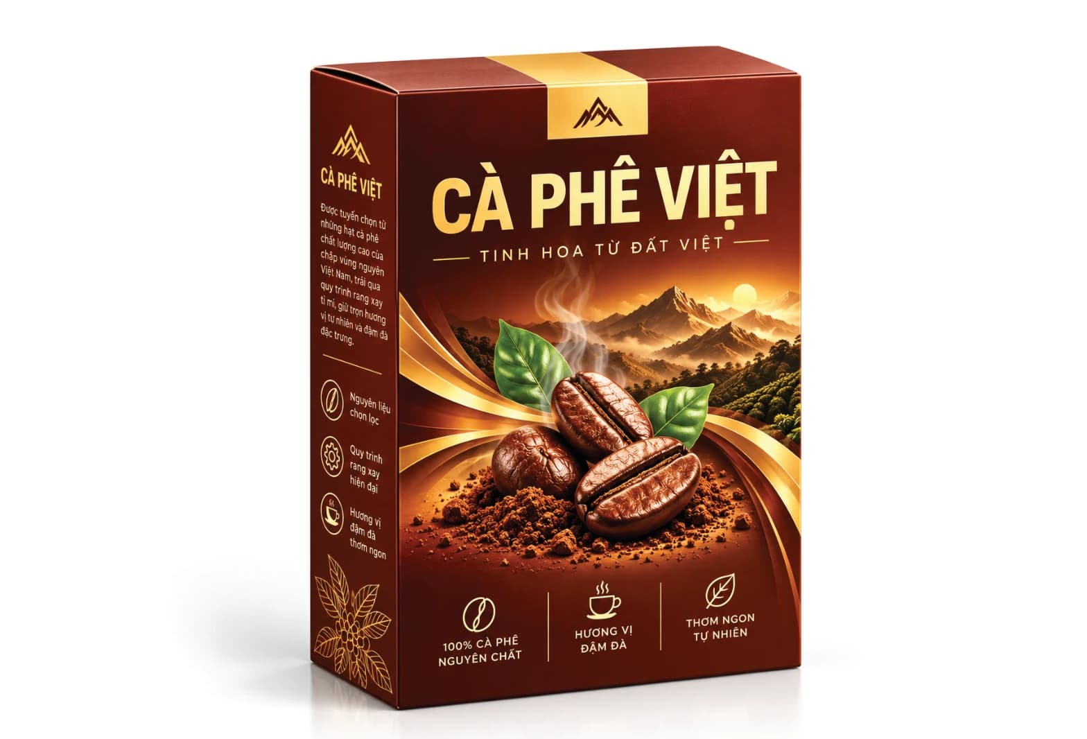 Bao bì Cà Phê Việt — Hộp Ivory