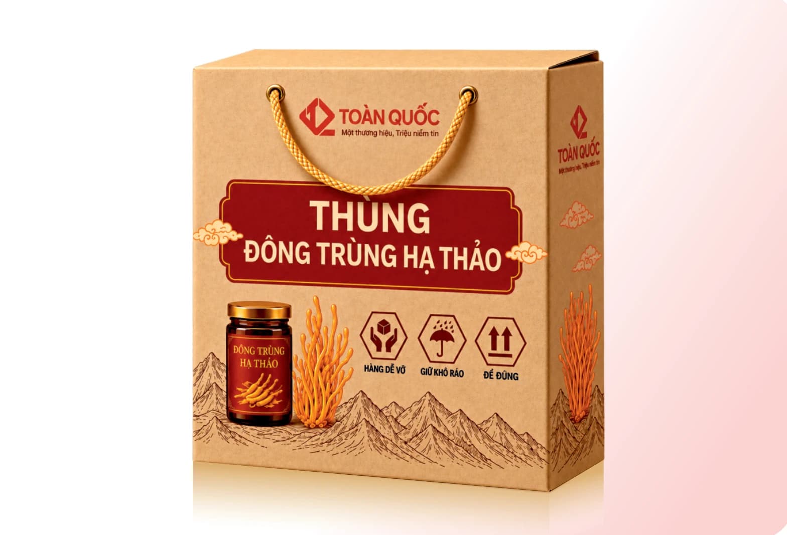 Bao bì Đông Trùng Hạ Thảo — Hộp Kraft