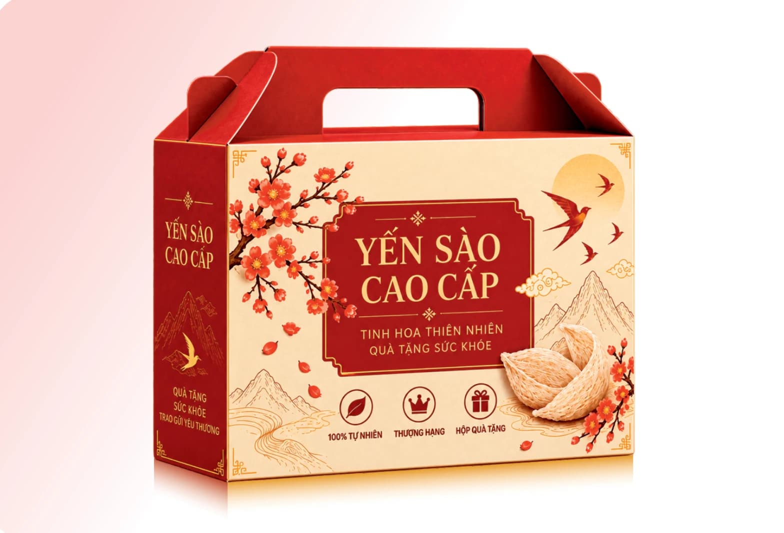 Bao bì Yến Sào Cao Cấp — Hộp quai xách